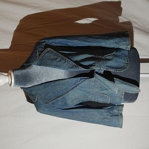 Banana Republic Cropped Denim Jacket